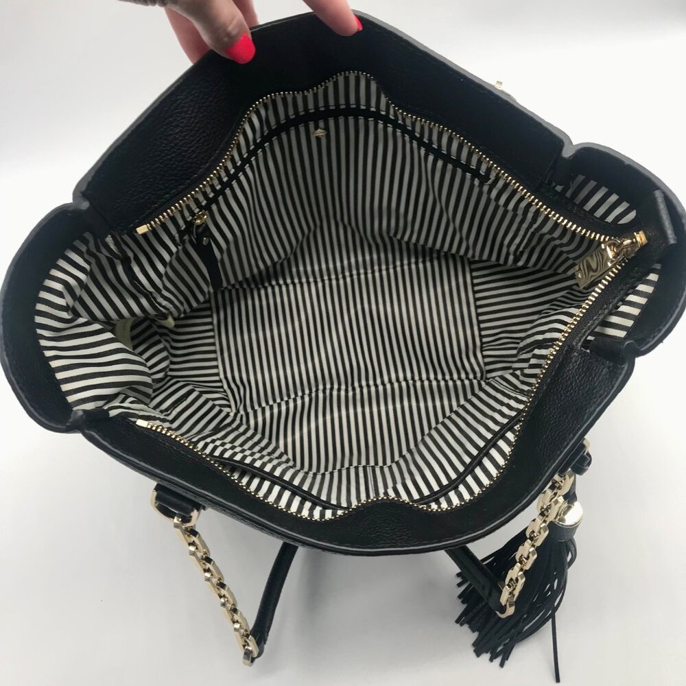 Kate Spade New York Black Leather Kingston Drive Vivian Tote Bag - Picture 10 of 10